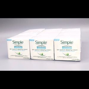 Simple Water Boost Skin Quench Sleeping Cream
